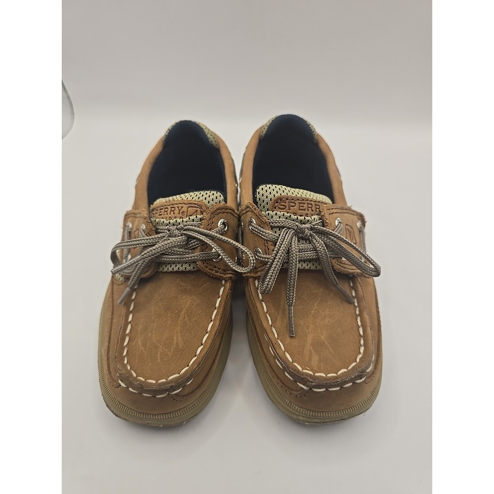 SPERRY KIDS TOP SIDER Child Sz 9.5M Casual Brown Leather